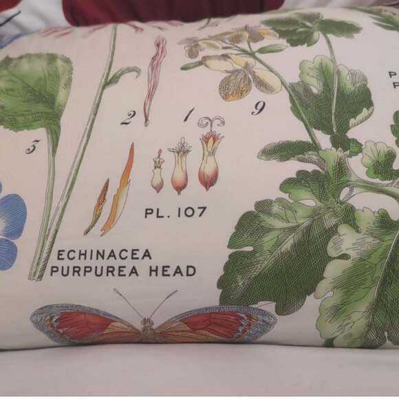 POTTERY BARN POPPY REVERSIBLE COMFORTER AND SHAM SET CALIFORNIA KING EUC LUXURY - Picture 7 of 9